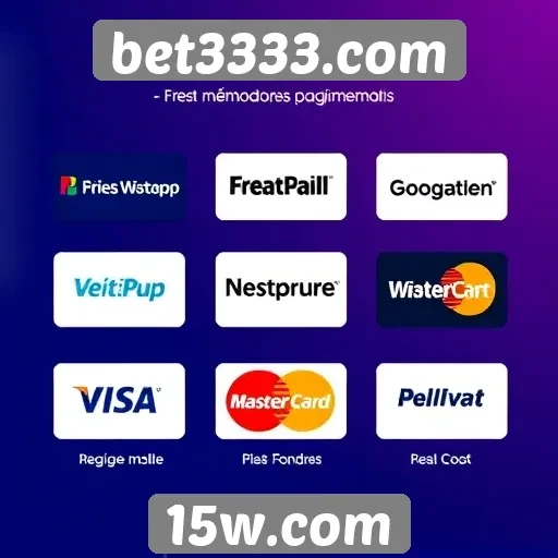 Métodos de pagamento disponíveis na plataforma bet3333.com